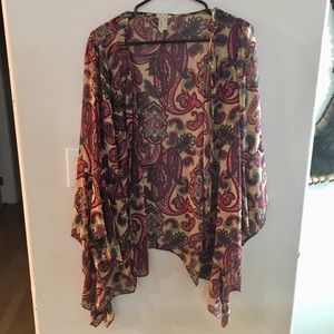 Paisley sheer cardigan by Gimmicks